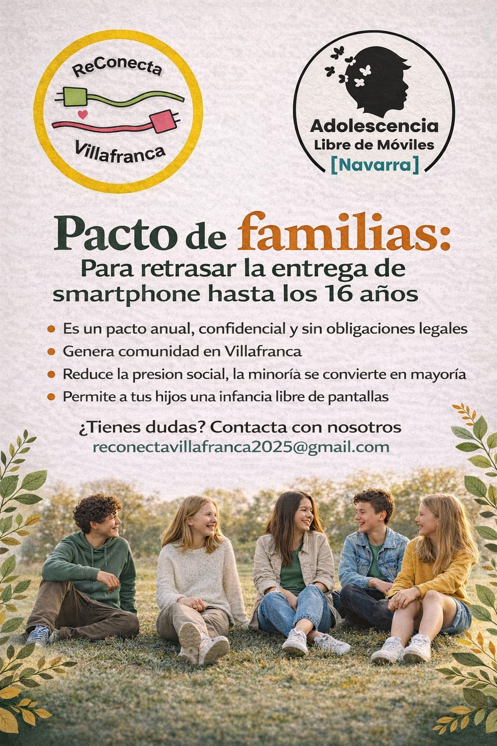 Pacto ADOLESCENCIA LIBRE DE MÓVILES